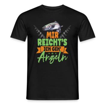 Angler Mir Reichts Ich Geh Angeln - Männer T-Shirt - Schwarz - Vorne - AI Model Male 178 light (178cm)
