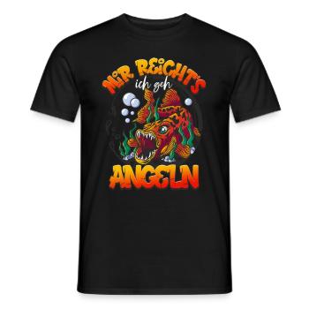 Angler Mir Reichts Ich Geh Angeln - Männer T-Shirt - Schwarz - Vorne - AI Model Male 178 light (178cm)