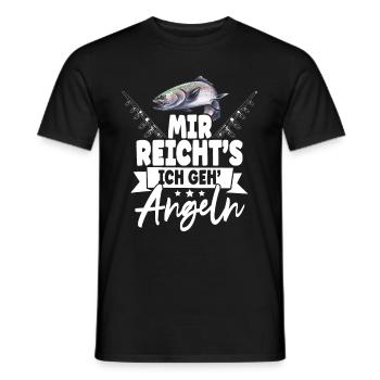Angler Mir Reichts Ich Geh Angeln - Männer T-Shirt - Schwarz - Vorne - AI Model Male 178 light (178cm)