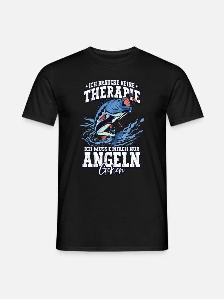 Angeln Angler - Männer T-Shirt - Schwarz