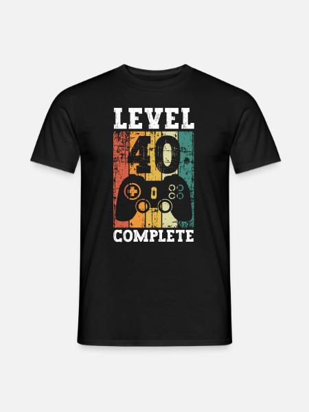 Vor 40 Jahren war ich mal der schnellste 40. - Männer T-Shirt - Schwarz