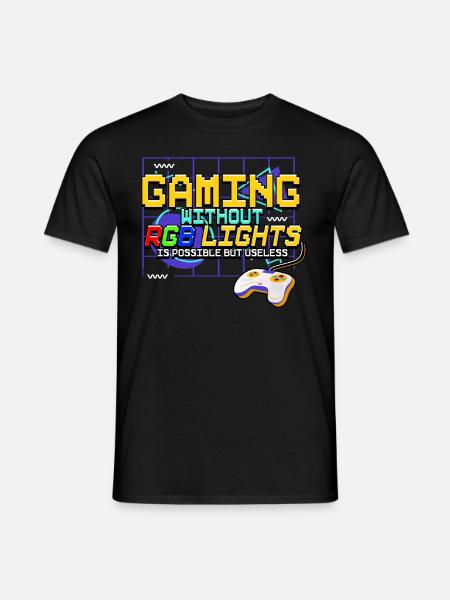 Zocken Gaming - Männer T-Shirt - Schwarz