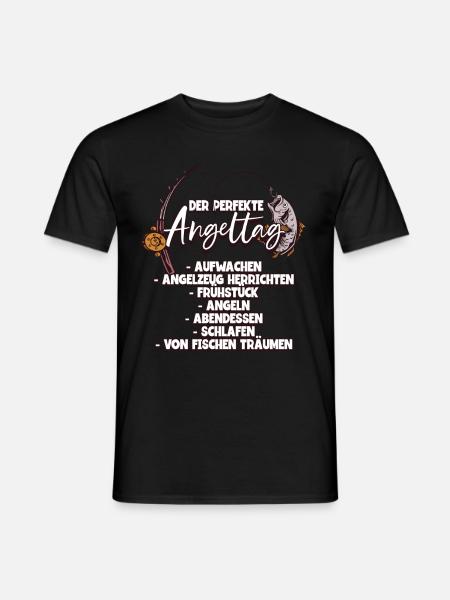 Angeln Angler - Männer T-Shirt - Schwarz