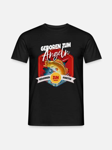 Angeln Angler - Männer T-Shirt - Schwarz