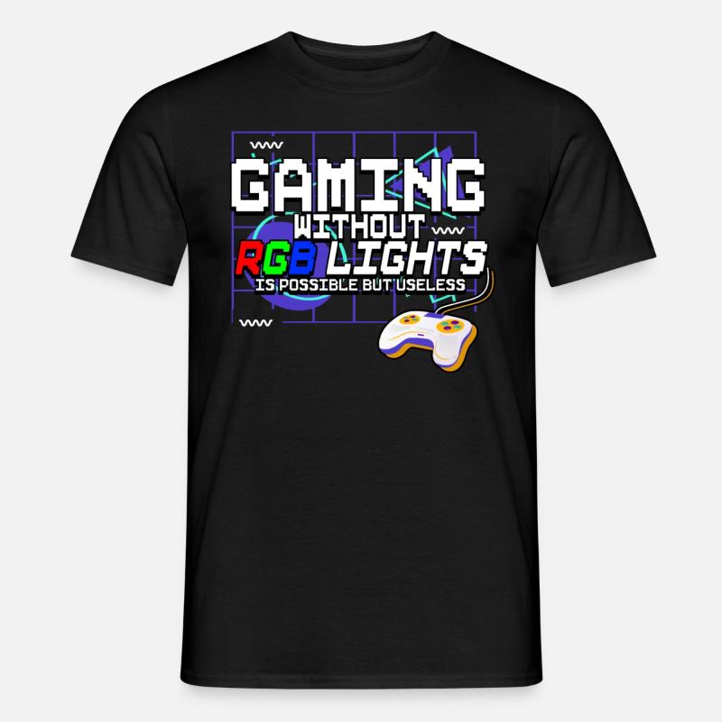 Zocken Gaming - Männer T-Shirt - Schwarz