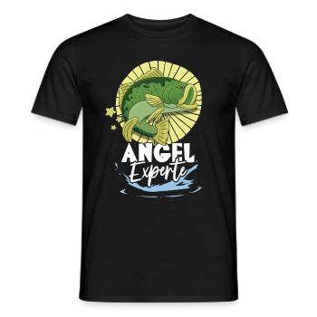 Angeln Angler - Männer T-Shirt - Schwarz - Vorne - AI Model Male 178 light (178cm)
