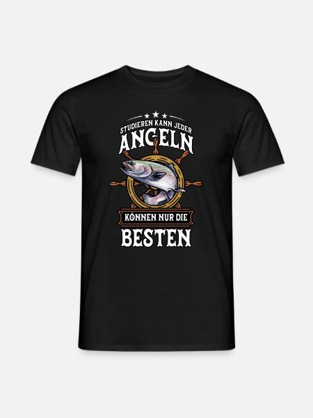 Angeln Angler - Männer T-Shirt - Schwarz