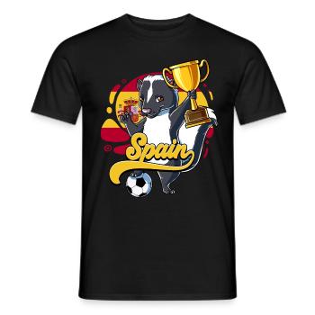 Spanien Fußball - Männer T-Shirt - Schwarz - Vorne - AI Model Male 178 light (178cm)