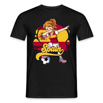 Spanien Fußball - Männer T-Shirt - Schwarz - Vorne - AI Model Male 178 light (178cm)