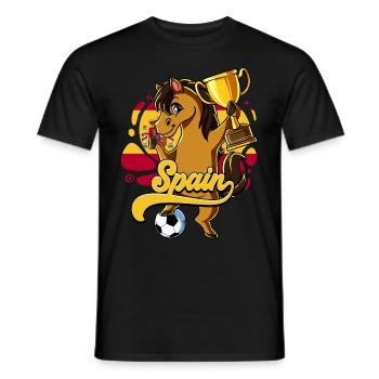 Spanien Fußball - Männer T-Shirt - Schwarz - Vorne - AI Model Male 178 light (178cm)