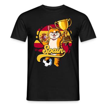 Spanien Fußball - Männer T-Shirt - Schwarz - Vorne - AI Model Male 178 light (178cm)