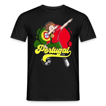 Portugal Football - T-shirt homme - noir - Devant - AI Model Male 178 light (178cm)
