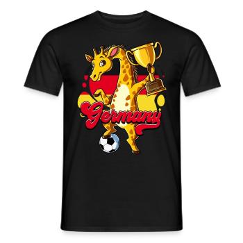 Allemagne Football - T-shirt homme - noir - Devant - AI Model Male 178 light (178cm)