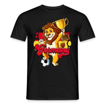 Deutschland Fußball - Männer T-Shirt - Schwarz - Vorne - AI Model Male 178 light (178cm)
