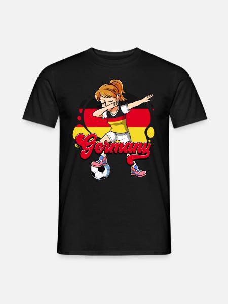 Deutschland Fußball - Männer T-Shirt - Schwarz