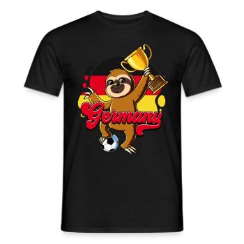 Germany Football - Men's T-Shirt - black - Front - AI Model Male 178 light (178cm)