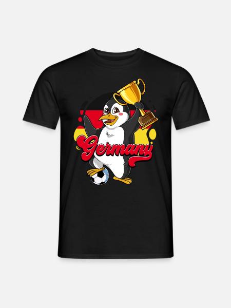 Deutschland Fußball - Männer T-Shirt - Schwarz