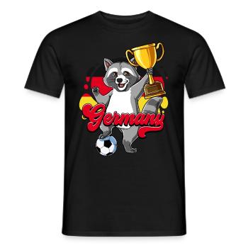 Allemagne Football - T-shirt homme - noir - Devant - AI Model Male 178 light (178cm)