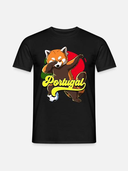 Portugal Fußball - Männer T-Shirt - Schwarz
