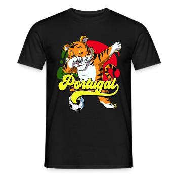 Portugal Football - T-shirt homme - noir - Devant - AI Model Male 178 light (178cm)