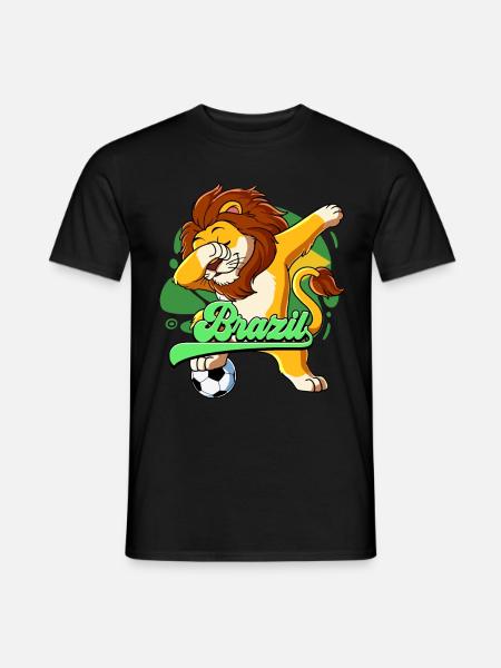 Brésil Football - T-shirt homme - noir