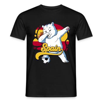 Spanien Fußball - Männer T-Shirt - Schwarz - Vorne - AI Model Male 178 light (178cm)