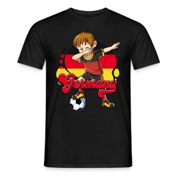 Allemagne Football - T-shirt homme - noir - Devant - AI Model Male 178 light (178cm)