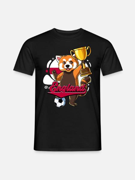 England Fußball - Männer T-Shirt - Schwarz