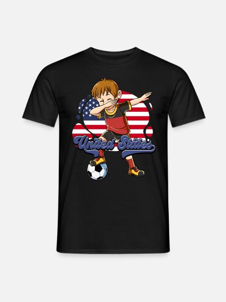 Usa Soccer - Men's T-Shirt - black
