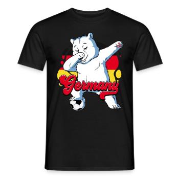 Deutschland Fußball - Männer T-Shirt - Schwarz - Vorne - AI Model Male 178 light (178cm)