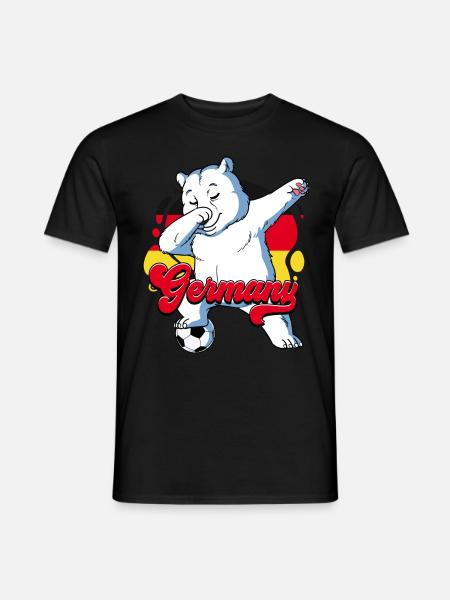 Deutschland Fußball - Männer T-Shirt - Schwarz