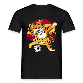 Spanien Fußball - Männer T-Shirt - Schwarz - Vorne - AI Model Male 178 light (178cm)