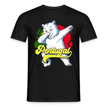 Portugal Football - T-shirt homme - noir - Devant - AI Model Male 178 light (178cm)