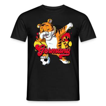 Allemagne Football - T-shirt homme - noir - Devant - AI Model Male 178 light (178cm)
