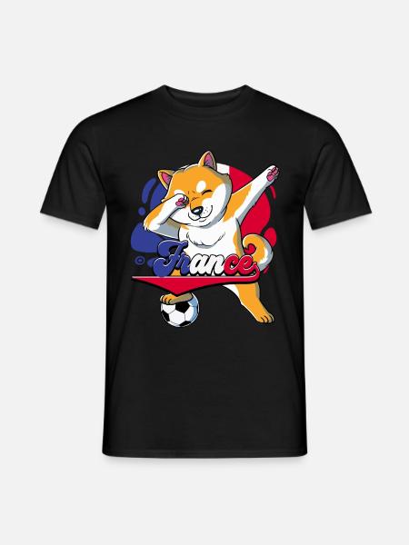 Frankreich Fußball - Männer T-Shirt - Schwarz