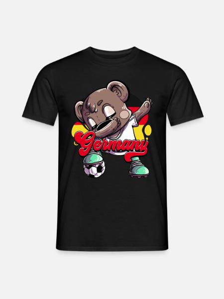 Deutschland Fußball - Männer T-Shirt - Schwarz