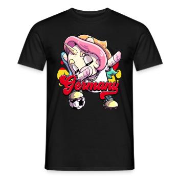 Allemagne Football - T-shirt homme - noir - Devant - AI Model Male 178 light (178cm)
