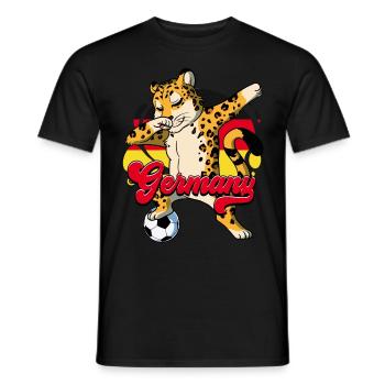 Allemagne Football - T-shirt homme - noir - Devant - AI Model Male 178 light (178cm)