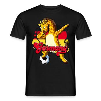 Allemagne Football - T-shirt homme - noir - Devant - AI Model Male 178 light (178cm)
