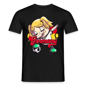 Allemagne Football - T-shirt homme - noir - Devant - AI Model Male 178 light (178cm)