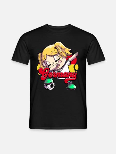 Deutschland Fußball - Männer T-Shirt - Schwarz