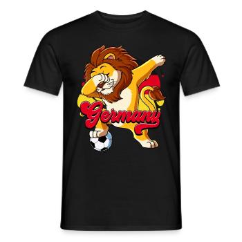 Deutschland Fußball - Männer T-Shirt - Schwarz - Vorne - AI Model Male 178 light (178cm)
