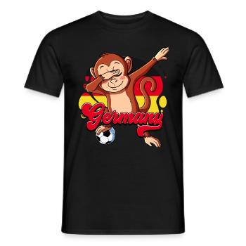 Allemagne Football - T-shirt homme - noir - Devant - AI Model Male 178 light (178cm)