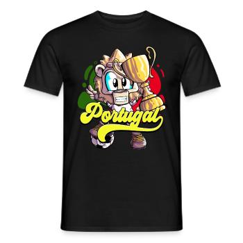 Portugal Football - T-shirt homme - noir - Devant - AI Model Male 178 light (178cm)