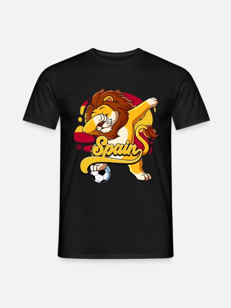 Spanien Fußball - Männer T-Shirt - Schwarz