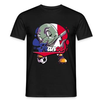 Frankreich Fußball - Männer T-Shirt - Schwarz - Vorne - AI Model Male 178 light (178cm)