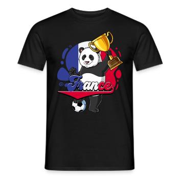Frankreich Fußball - Männer T-Shirt - Schwarz - Vorne - AI Model Male 178 light (178cm)
