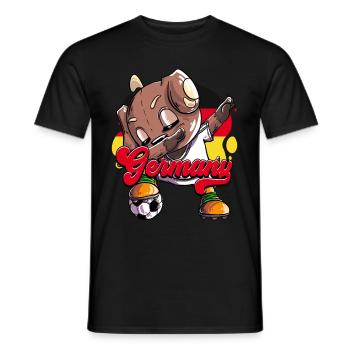 Allemagne Football - T-shirt homme - noir - Devant - AI Model Male 178 light (178cm)