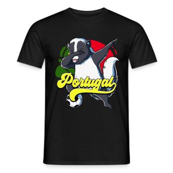 Portugal Football - T-shirt homme - noir - Devant - AI Model Male 178 light (178cm)