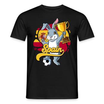 Spanien Fußball - Männer T-Shirt - Schwarz - Vorne - AI Model Male 178 light (178cm)